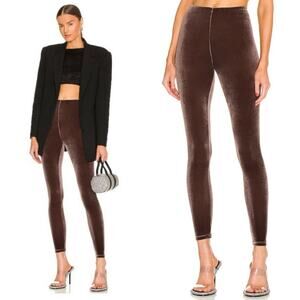 Commando Brown Velvet Leggings Size Large